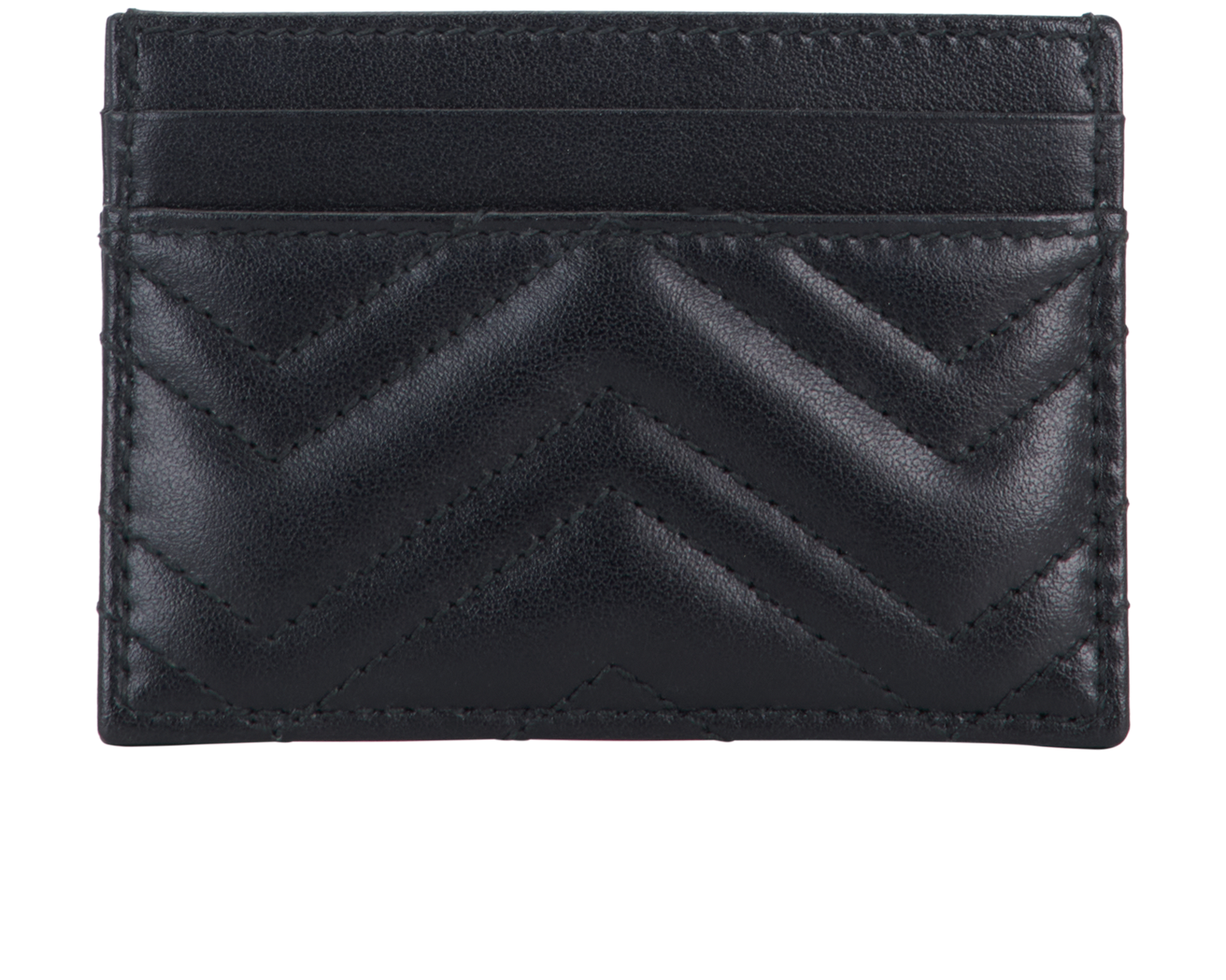Gucci Marmont Card Holder, &pound;160, Accessories, Black, Leather, Back view